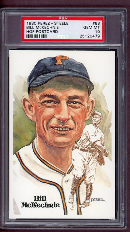 1980 Perez Steele # 88 Bill McKechnie Pirates PSA 10 GEM MINT 563905