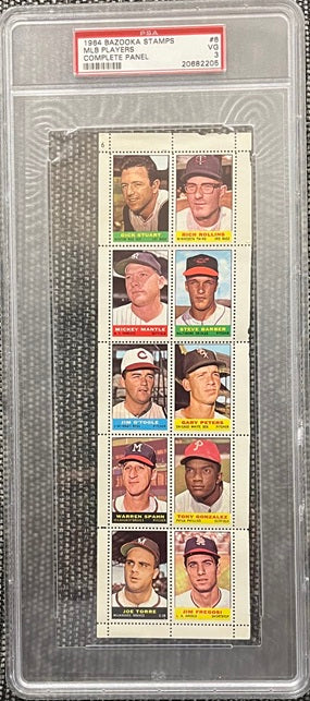 1964 Bazooka Stamp Panel #006 Mickey Mantle Yankees PSA 3 VG 563919