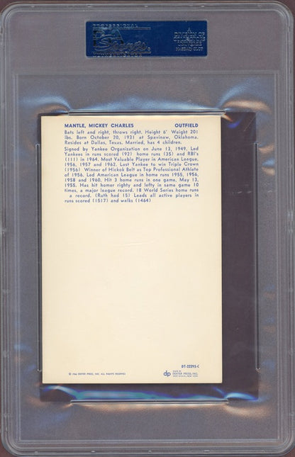 1966-67 Dexter Press Mickey Mantle Yankees PSA 5 EX 563926