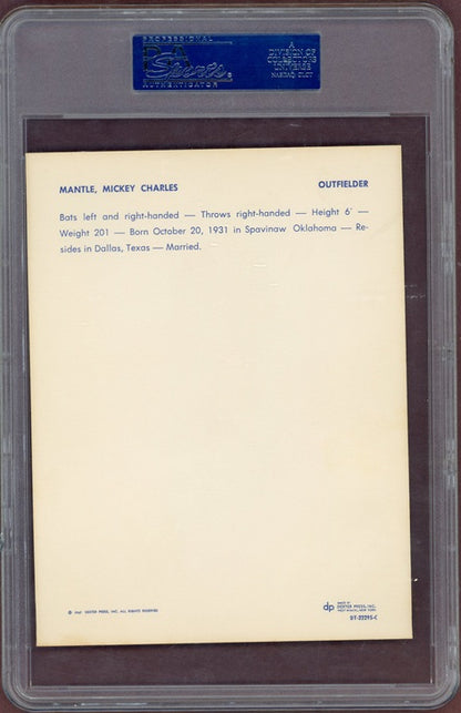 1967 Dexter Press Premiums Mickey Mantle Yankees PSA 5.5 EX+ 563928