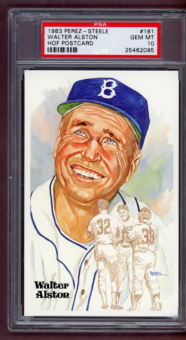 1983 Perez Steele #181 Walter Alston Dodgers PSA 10 GEM MINT 563937