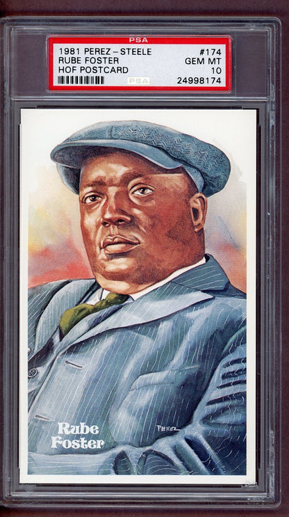 1981 Perez Steele #174 Rube Foster PSA 10 GEM MINT 563938