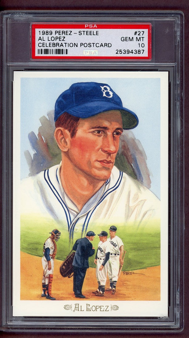 1989 Perez Steele Celebration # 27 Al Lopez Dodgers PSA 10 GEM MINT 563940