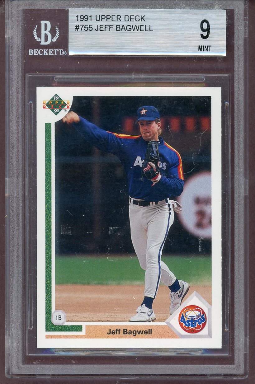 1991 Upper Deck #755 Jeff Bagwell Astros BVG 9 MINT 563973
