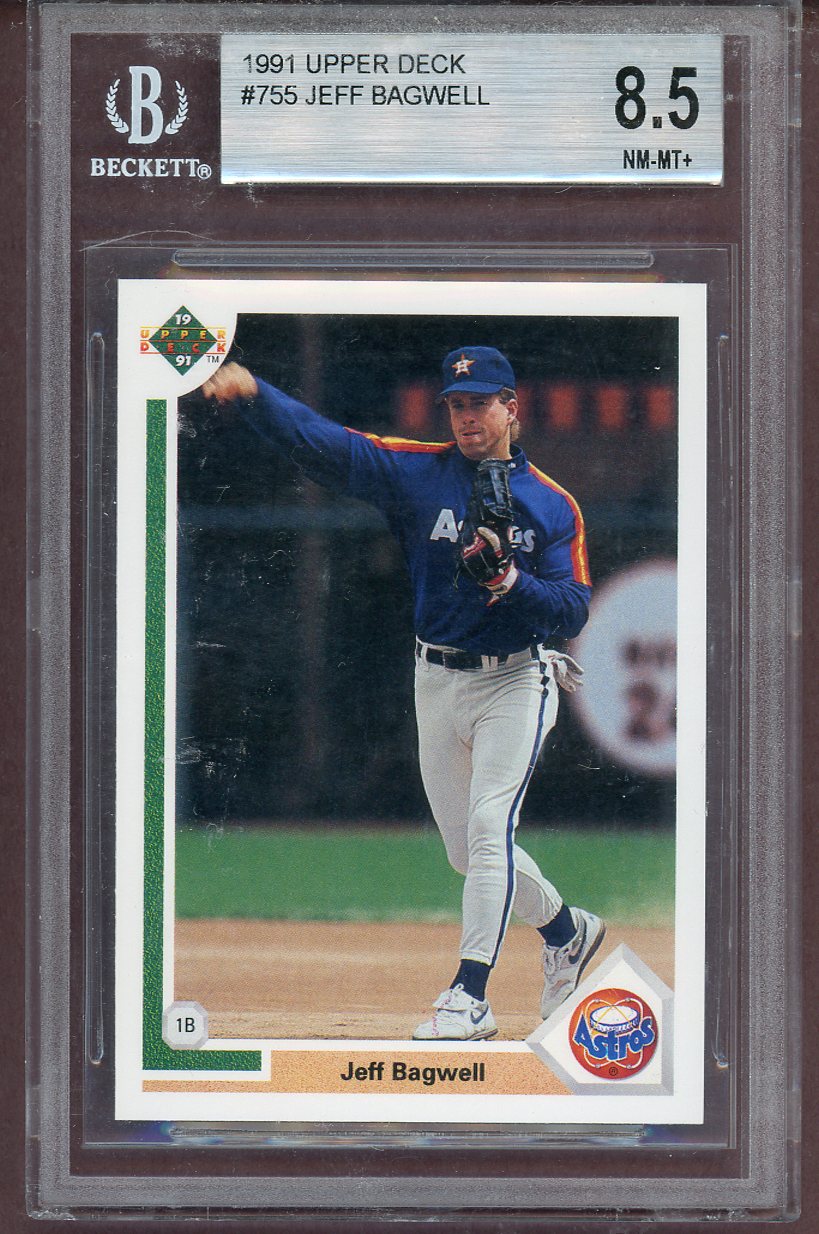 1991 Upper Deck #755 Jeff Bagwell Astros BVG 8.5 NM/MT+ 563974