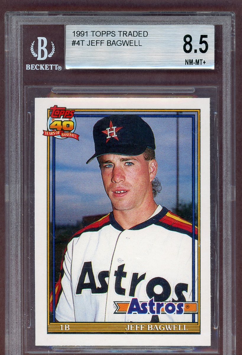 1991 Topps Traded #004T Jeff Bagwell Astros BVG 8.5 NM/MT+ 563975