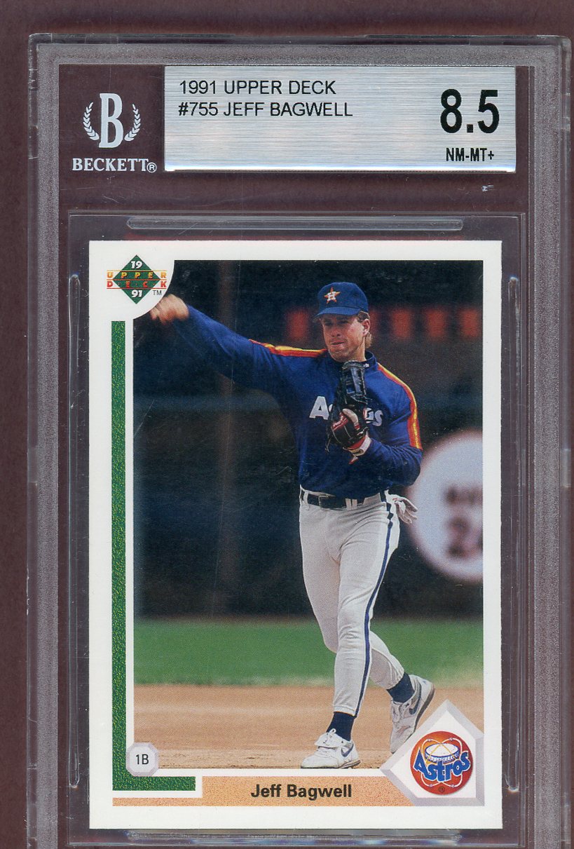 1991 Upper Deck #755 Jeff Bagwell Astros BVG 8.5 NM/MT+ 563976