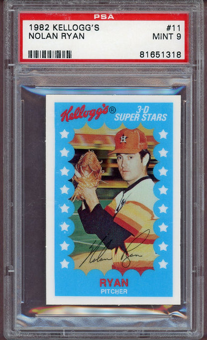 1982 KELLOGG'S #011 NOLAN RYAN ASTROS PSA 9 MINT 563994