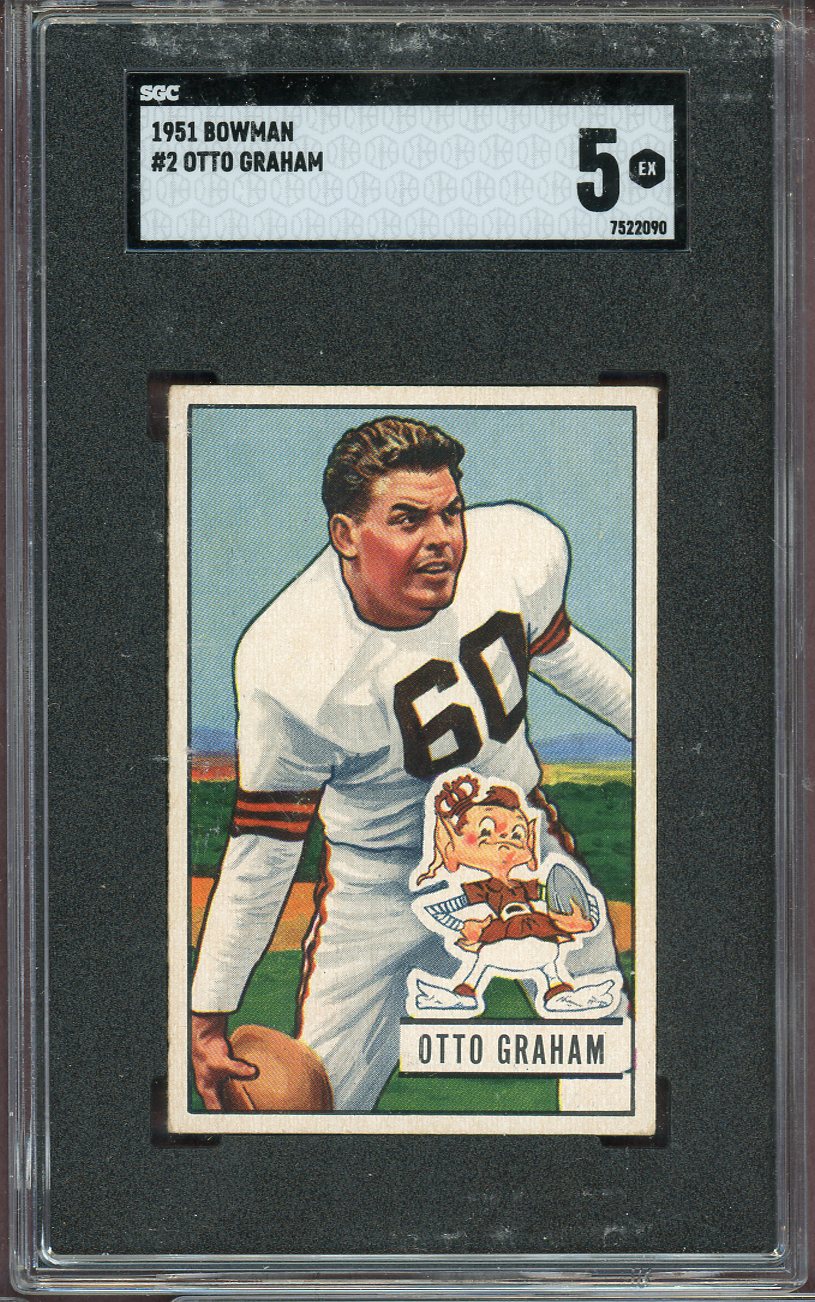 1951 BOWMAN #002 OTTO GRAHAM BROWNS SGC 5 EX 564014