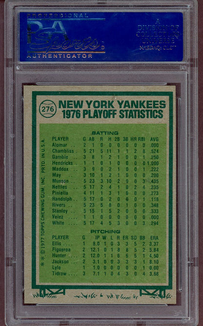 1977 TOPPS #276 A.L. CHAMPIONSHIP PSA 9 MINT 564020