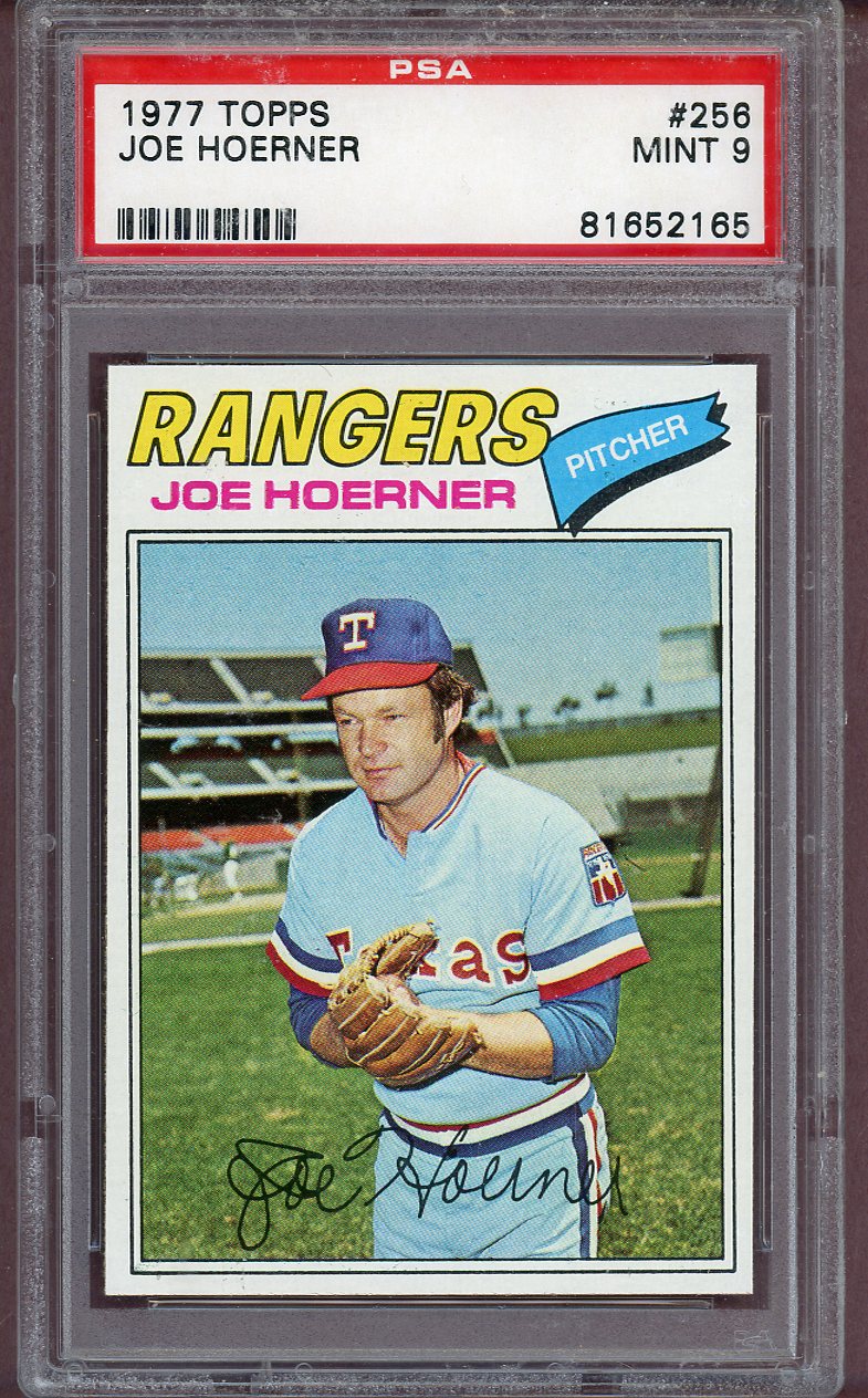 1977 Topps Baseball #256 Joe Hoerner Rangers PSA 9 MINT 564022