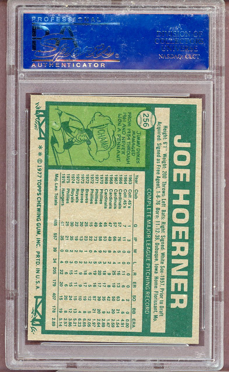 1977 Topps Baseball #256 Joe Hoerner Rangers PSA 9 MINT 564022
