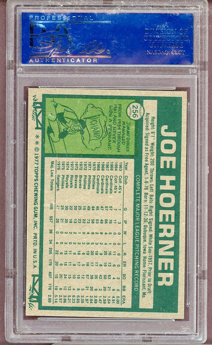 1977 Topps Baseball #256 Joe Hoerner Rangers PSA 9 MINT 564022