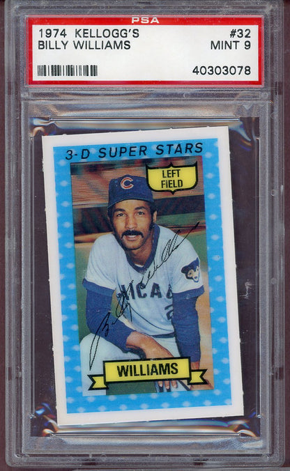 1974 Kelloggs Baseball #032 Billy Williams Cubs PSA 9 MINT 564045
