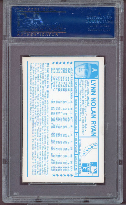 1974 KELLOGG'S #008 NOLAN RYAN ANGELS PSA 9 MINT 564049