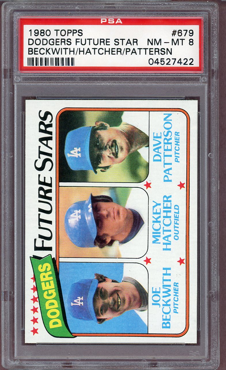 1990 TOPPS #679 DODGERS FUTURE STARS PSA 8 NM-MT 564063