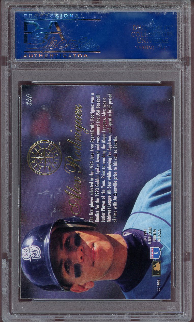 1994 FLAIR #340 ALEX RODRIGUEZ MARINERS PSA 8.5 NM-MT+ 564098