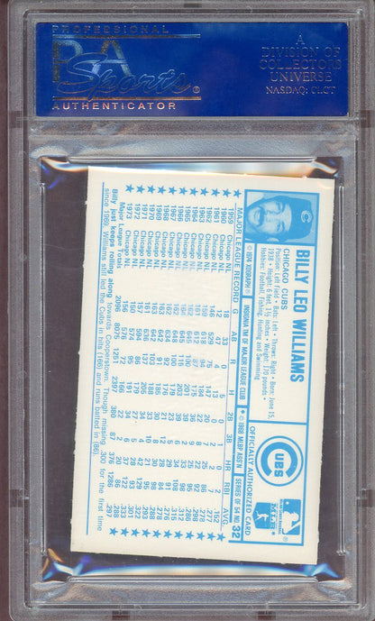 1974 KELLOGG'S #032 BILLY WILLIAMS CUBS PSA 10 GEM MT 564112