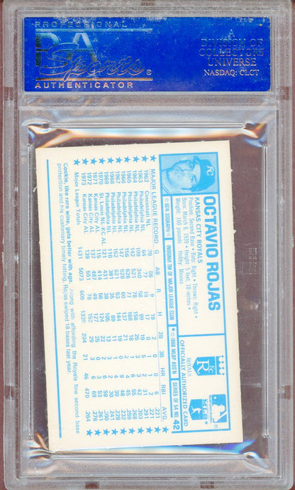 1974 KELLOGG'S #042 COOKIE ROJAS ROYALS PSA 9 MINT 564114