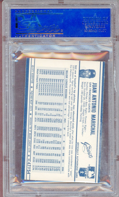 1972 KELLOGG'S #047 JUAN MARICHAL GIANTS PSA 9 MINT 564115