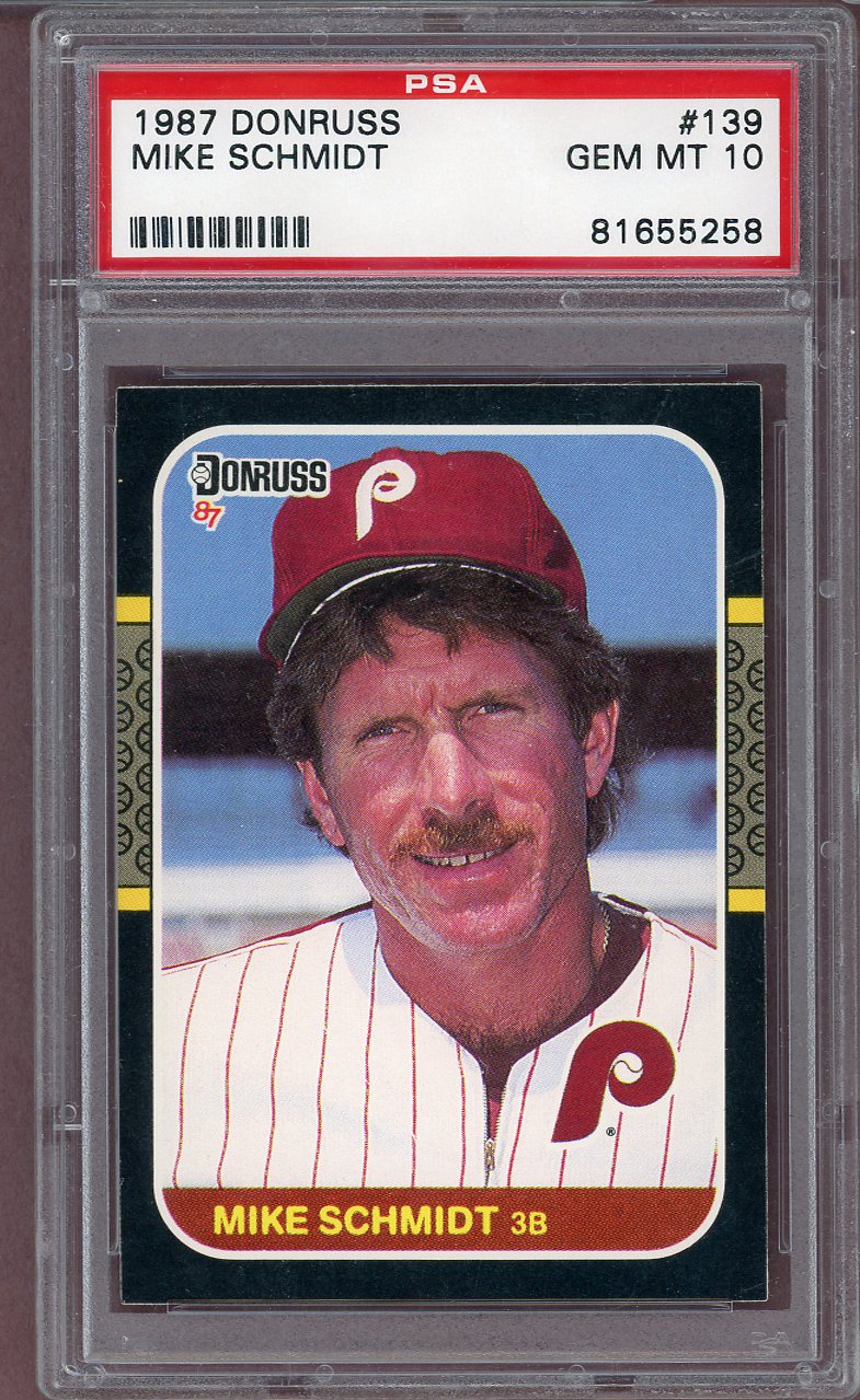 1987 Donruss #139 Mike Schmidt Phillies PSA 10 GEM MINT 564139