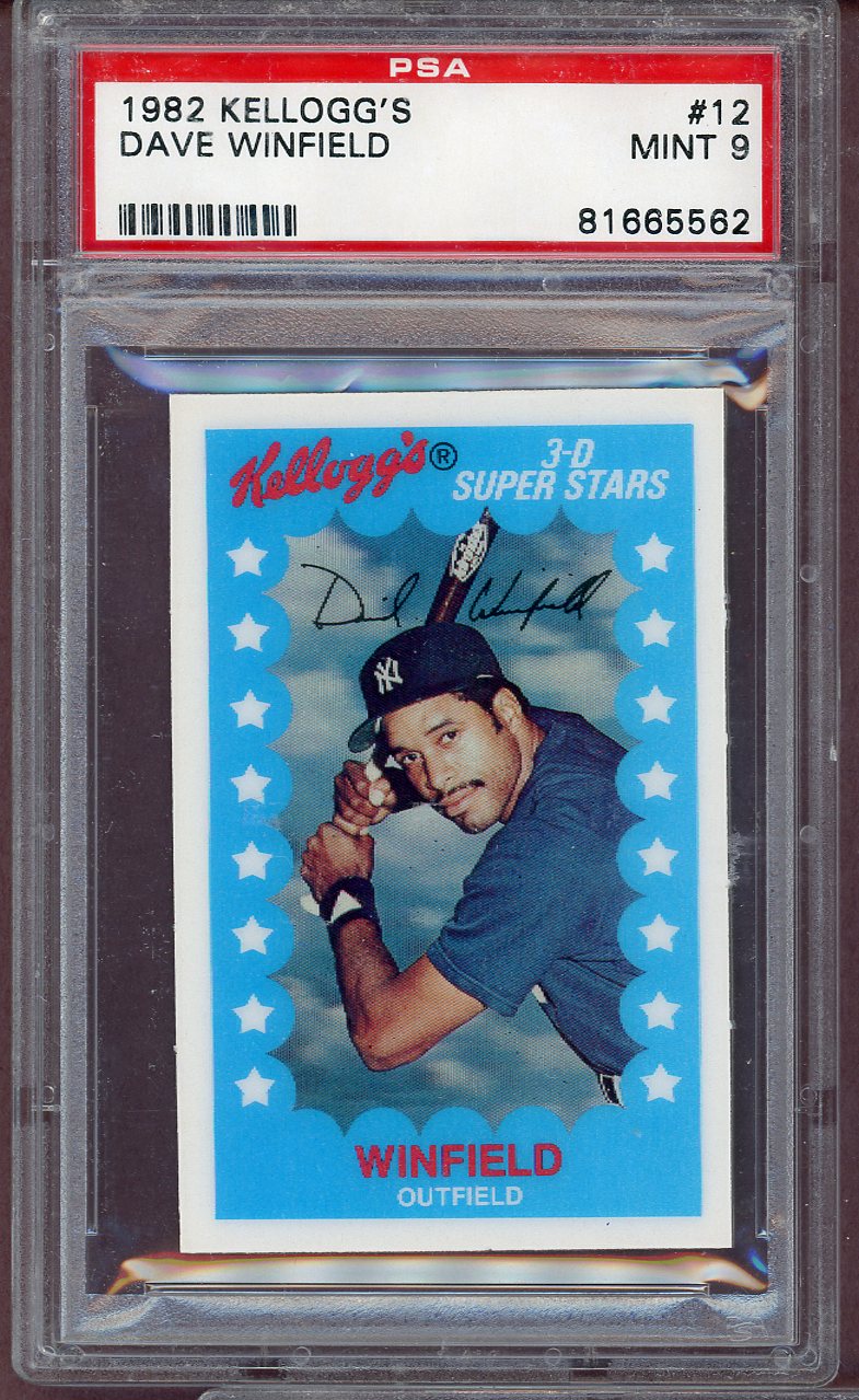 1982 Kelloggs #012 Dave Winfield Yankees PSA 9 MINT 564141