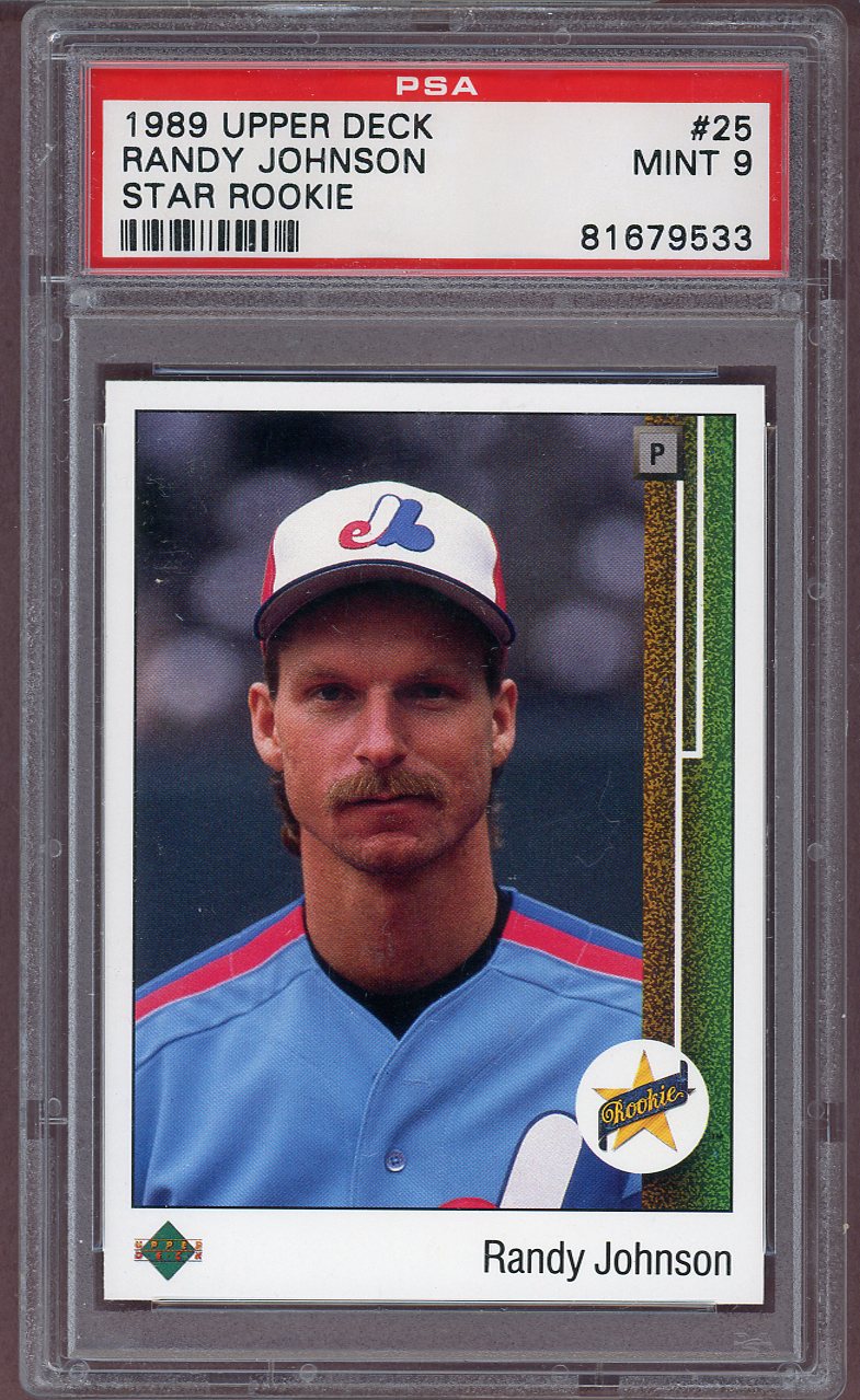 1989 Upper Deck #025 Randy Johnson Expos PSA 9 MINT 564151