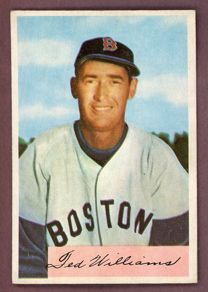 1954 Bowman Baseball # 66 Ted Williams Red Sox EX+/EX-MT 564247