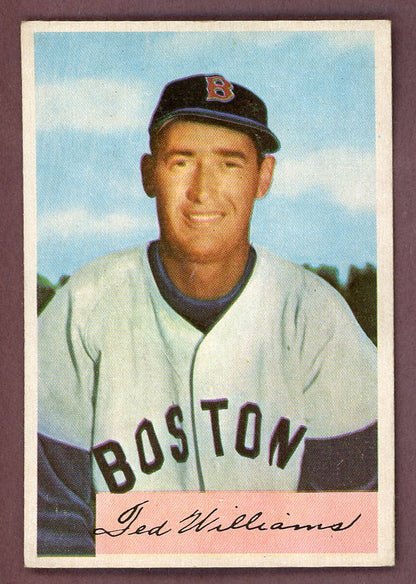 1954 Bowman Baseball # 66 Ted Williams Red Sox EX+/EX-MT 564247