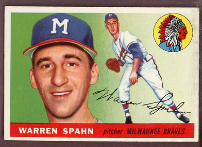 1955 Topps Baseball # 31 Warren Spahn Braves EX+/EX-MT 564320