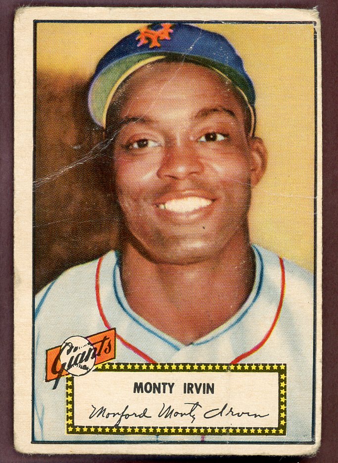 1952 Topps Baseball # 26 Monte Irvin Giants PR-FR Red 564323
