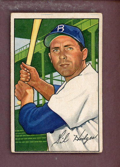 1952 Bowman Baseball # 80 Gil Hodges Dodgers VG-EX 564338