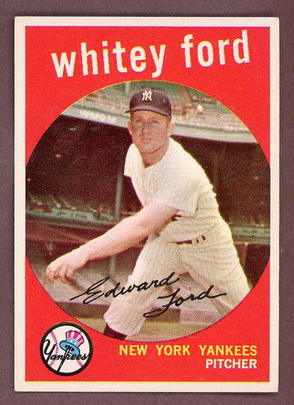 1959 Topps Baseball #430 Whitey Ford Yankees EX+/EX-MT 564446