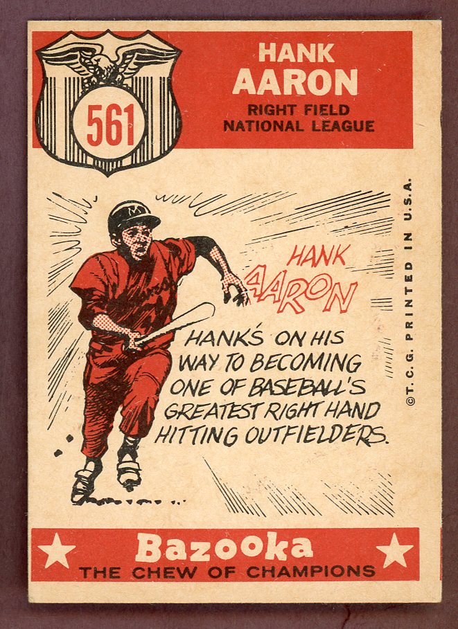 1959 Topps Baseball #561 Hank Aaron A.S. Braves VG-EX 564449