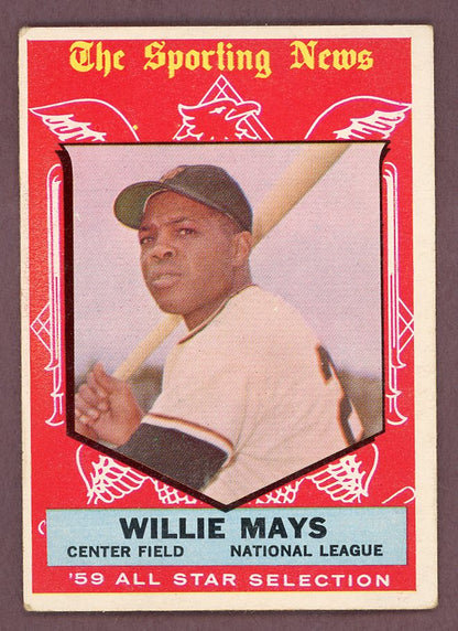 1959 Topps Baseball #563 Willie Mays A.S. Giants VG-EX 564454