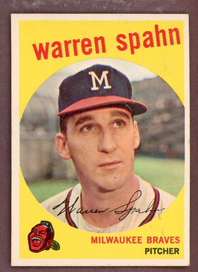 1959 Topps Baseball #040 Warren Spahn Braves EX-MT 1921 564461