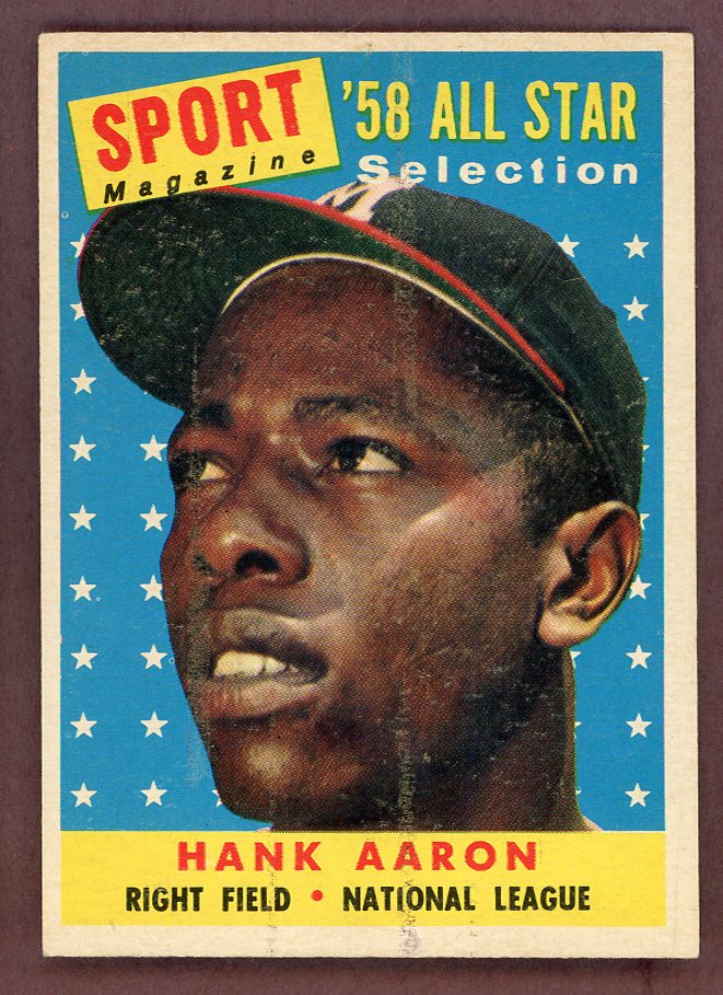 1958 Topps Baseball #488 Hank Aaron A.S. Braves EX+/EX-MT 564466