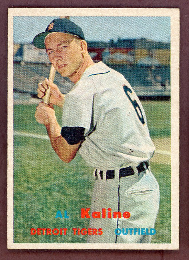 1957 Topps Baseball #125 Al Kaline Tigers EX+/EX-MT 564484
