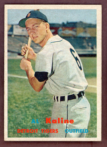 1957 Topps Baseball #125 Al Kaline Tigers EX+/EX-MT 564484
