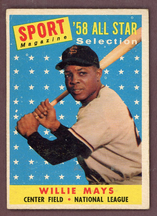 1958 Topps Baseball #486 Willie Mays A.S. Giants VG-EX 564495