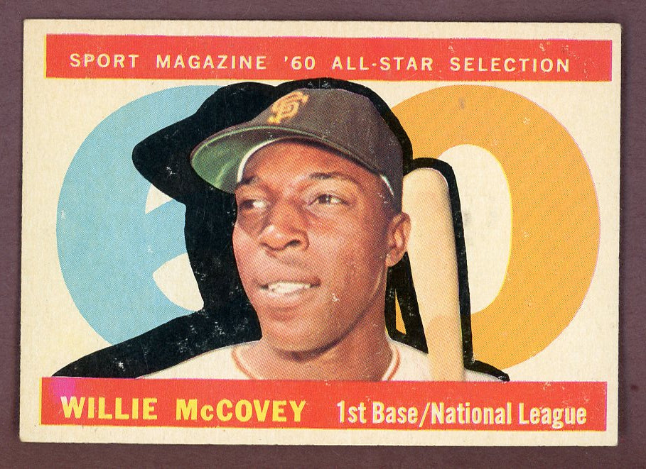 1960 Topps Baseball #554 Willie McCovey A.S. Giants EX+/EX-MT 564509