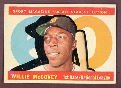 1960 Topps Baseball #554 Willie McCovey A.S. Giants EX+/EX-MT 564509