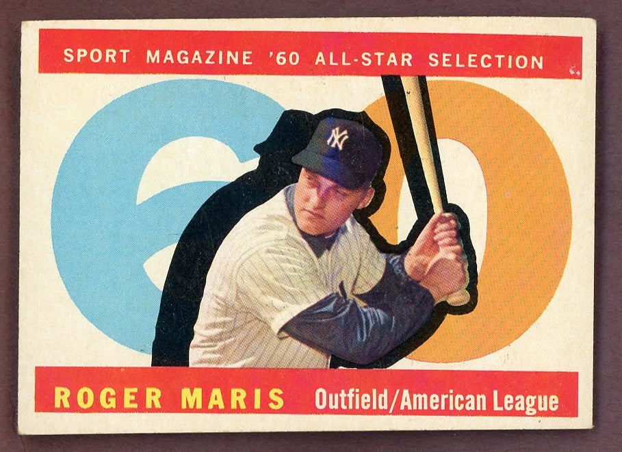 1960 Topps Baseball #565 Roger Maris A.S. Yankees EX-MT 564510