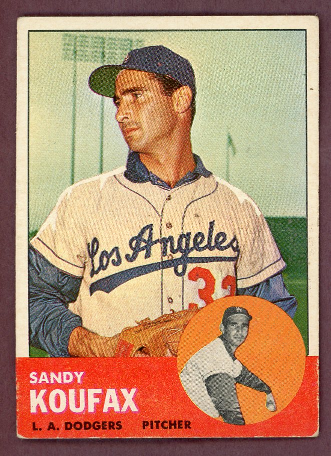 1963 Topps Baseball #210 Sandy Koufax Dodgers VG-EX 564525