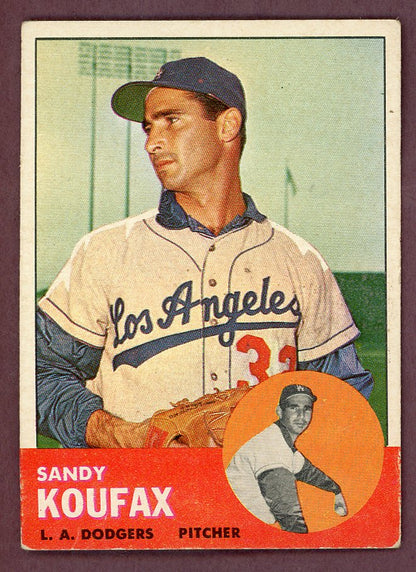 1963 Topps Baseball #210 Sandy Koufax Dodgers VG-EX 564525