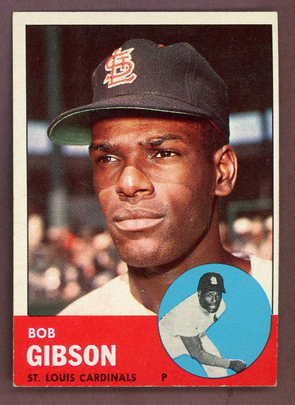 1963 Topps Baseball #415 Bob Gibson Cardinals VG-EX 564530