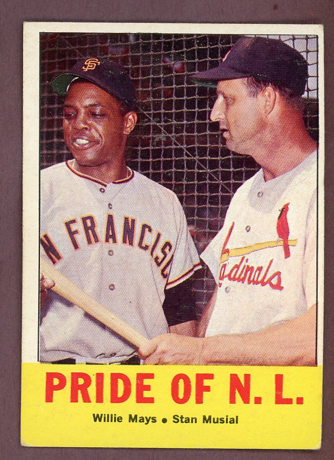 1963 Topps Baseball #138 Willie Mays Stan Musial VG-EX 564536