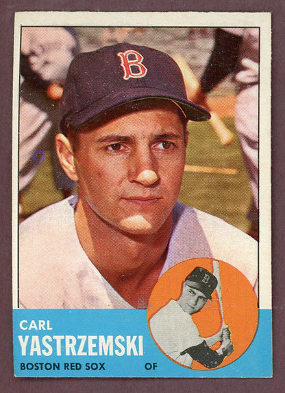 1963 Topps Baseball #115 Carl Yastrzemski Red Sox EX+/EX-MT 564540