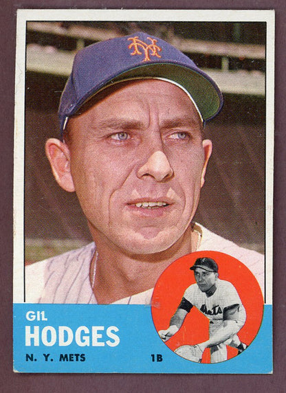 1963 Topps Baseball #245 Gil Hodges Mets EX-MT 564549