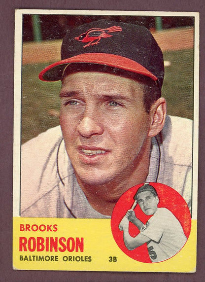 1963 Topps Baseball #345 Brooks Robinson Orioles VG-EX 564553